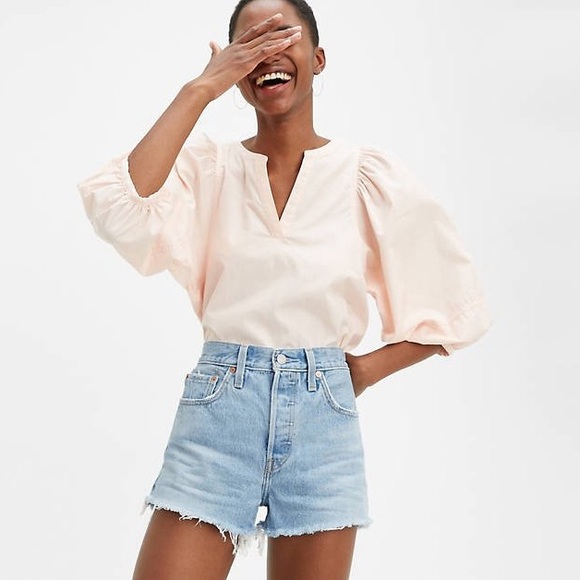 NWT LEVI’S 501 ORIGINAL SHORT HIGH RISE WOMENS - Picture 2 of 12